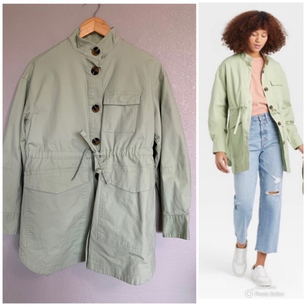 Universal Thread Light Green Utility Jacket Size XS NWT